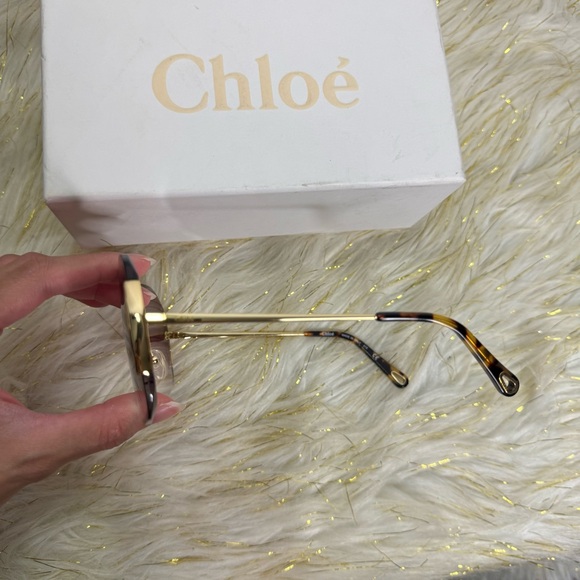 Chloe Pink Gradient Sunglasses - Picture 3 of 7